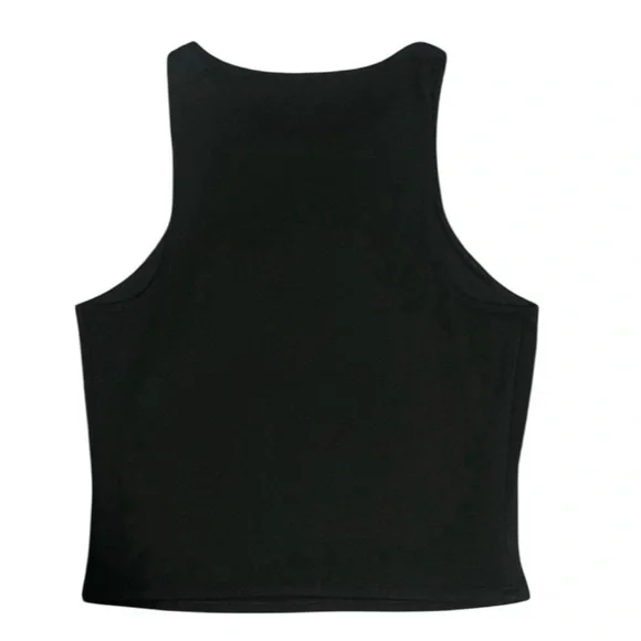 Express Body Contour High Neck Cropped Tank - Picture 3 of 4